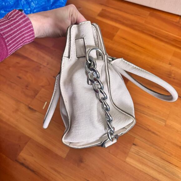 Michael Kors Hamilton Purse bag Cream vanilla ivory pebbles leather - Picture 6 of 10